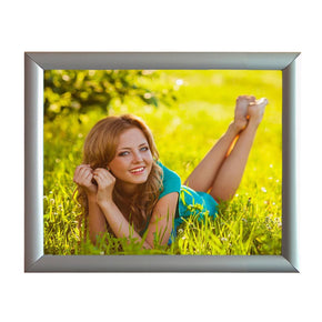Aluminum Picture Frame for 8.5 x 11 Inches Posters and Graphics, Front Loading, Color Metal Silver