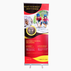 Retractable Roll up Banner Stand Promo Holder
